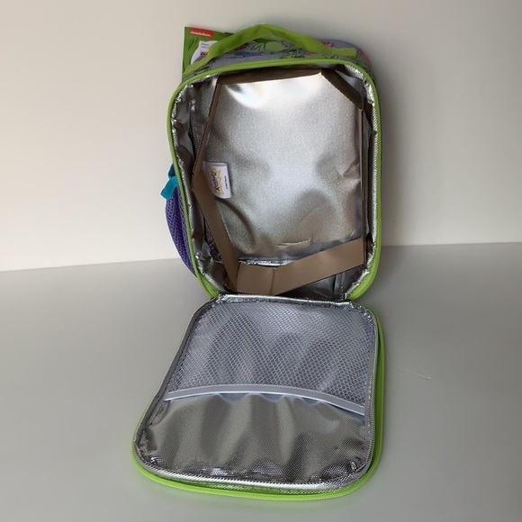 NWT Nickelodeon Rugrats Reptar Zipper Lunchbox with Side Drink Holder - Picture 4 of 9
